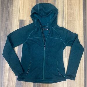 Smartwool Jacket Womens Sz M Green Hudson Trail Full Zip Fleece Hoodie Sweater